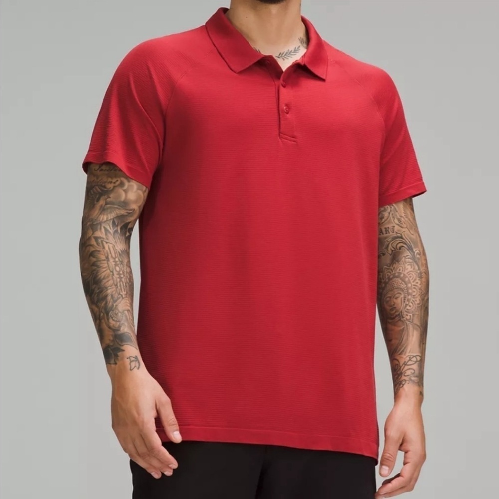 Metal Vent Tech Polo - Sport Red